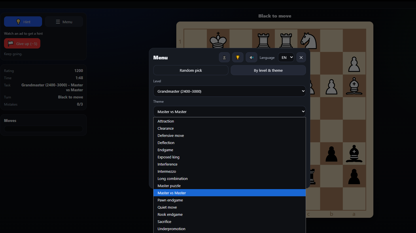 Chess Trainer screenshot