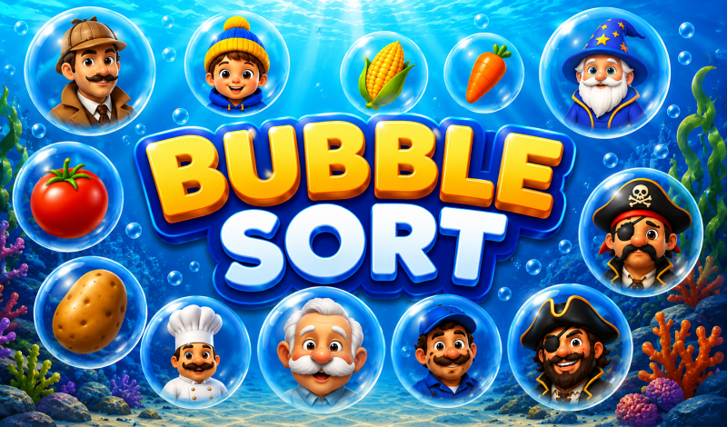 Bubble sort game cover