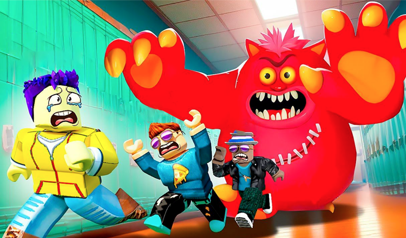 Obby: School Escape, Monster game cover