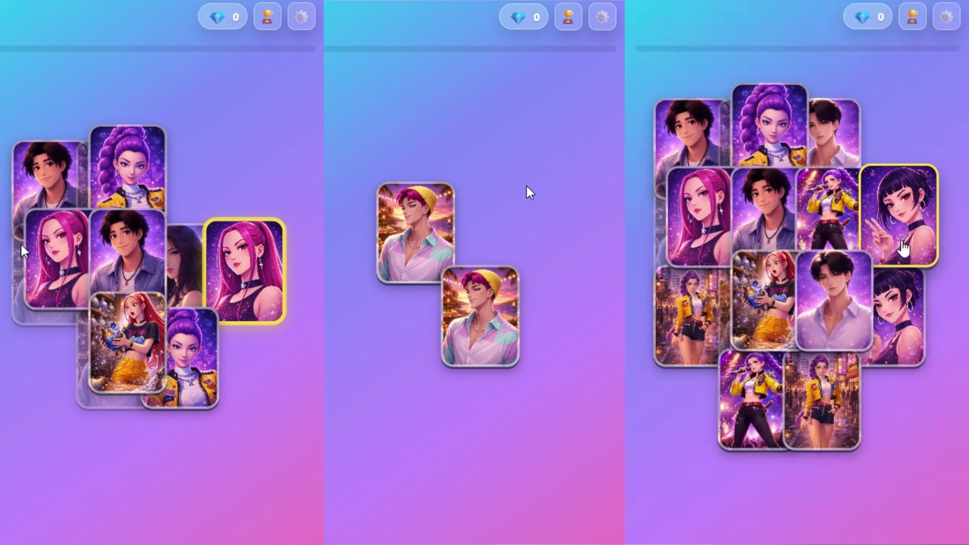 K-pop. Mahjong Huntrix — screenshot 1