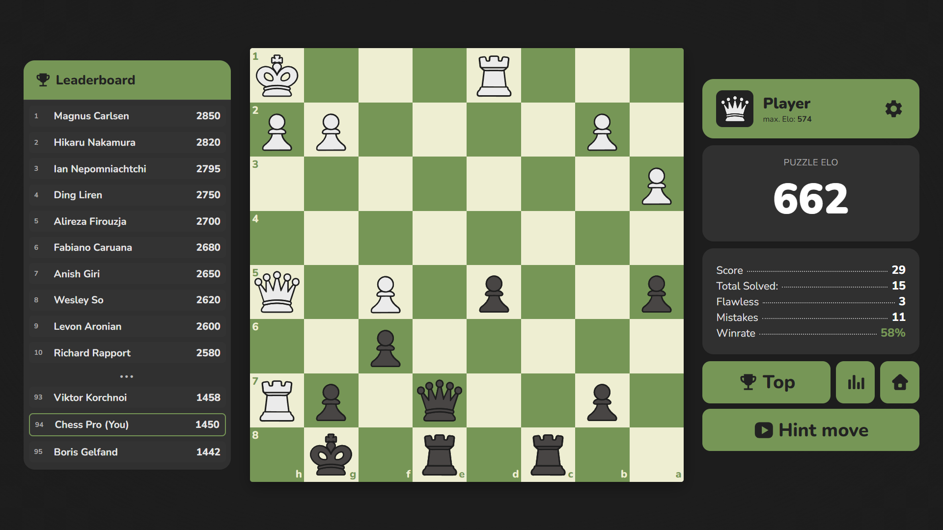 Chess Puzzles: Can you find the best move? — screenshot 1