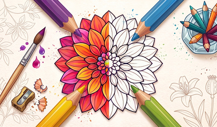 Floral Coloring pages