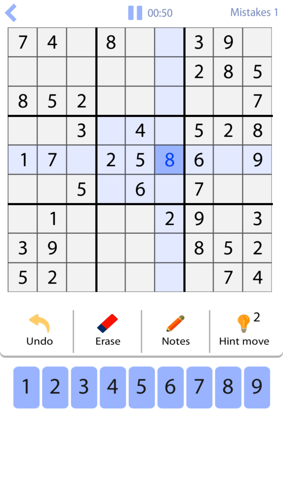 Sudoku in English screenshot 3