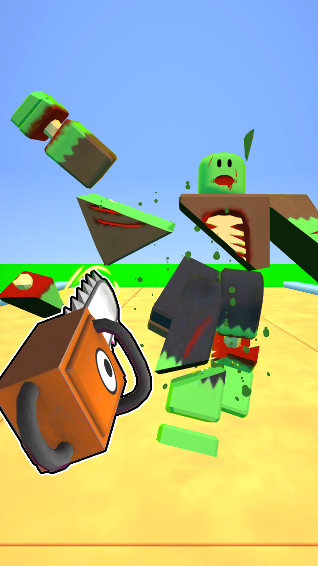 Obby Sword! Cut Enemies at Blocks Arena! screenshot 10