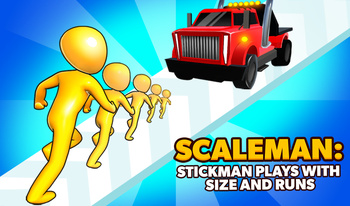 ScaleMan: Stickman plays with size and runs