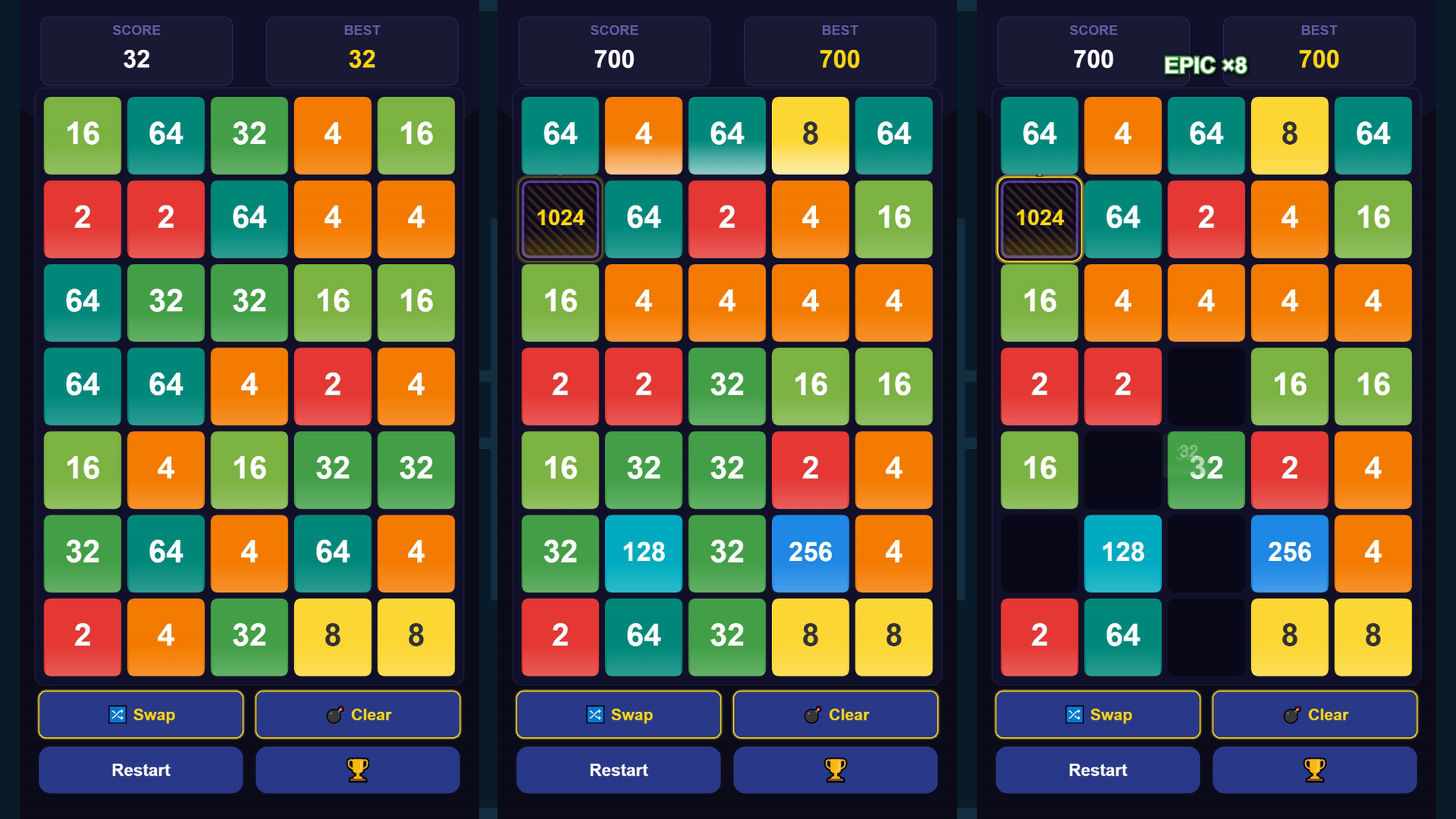 Merging Numbers 2048 — screenshot 1