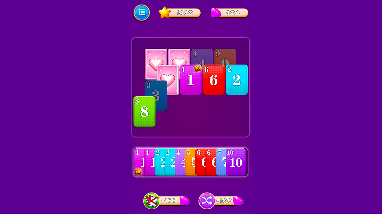 Collect Three Cards screenshot