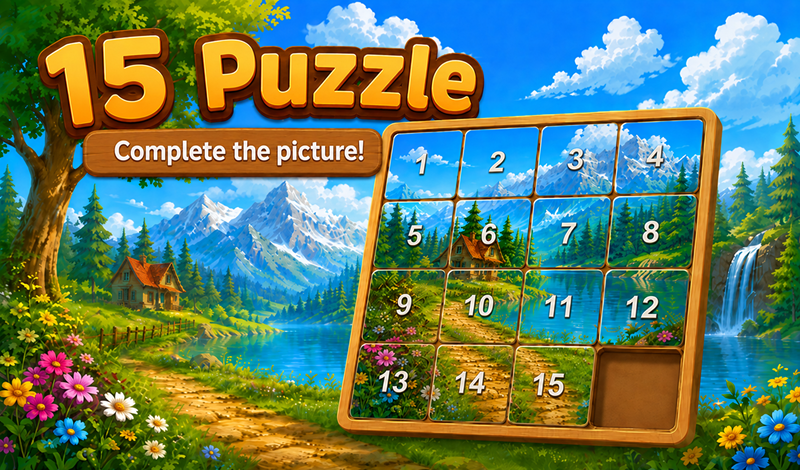 15 Puzzle: Complete the Picture! game cover