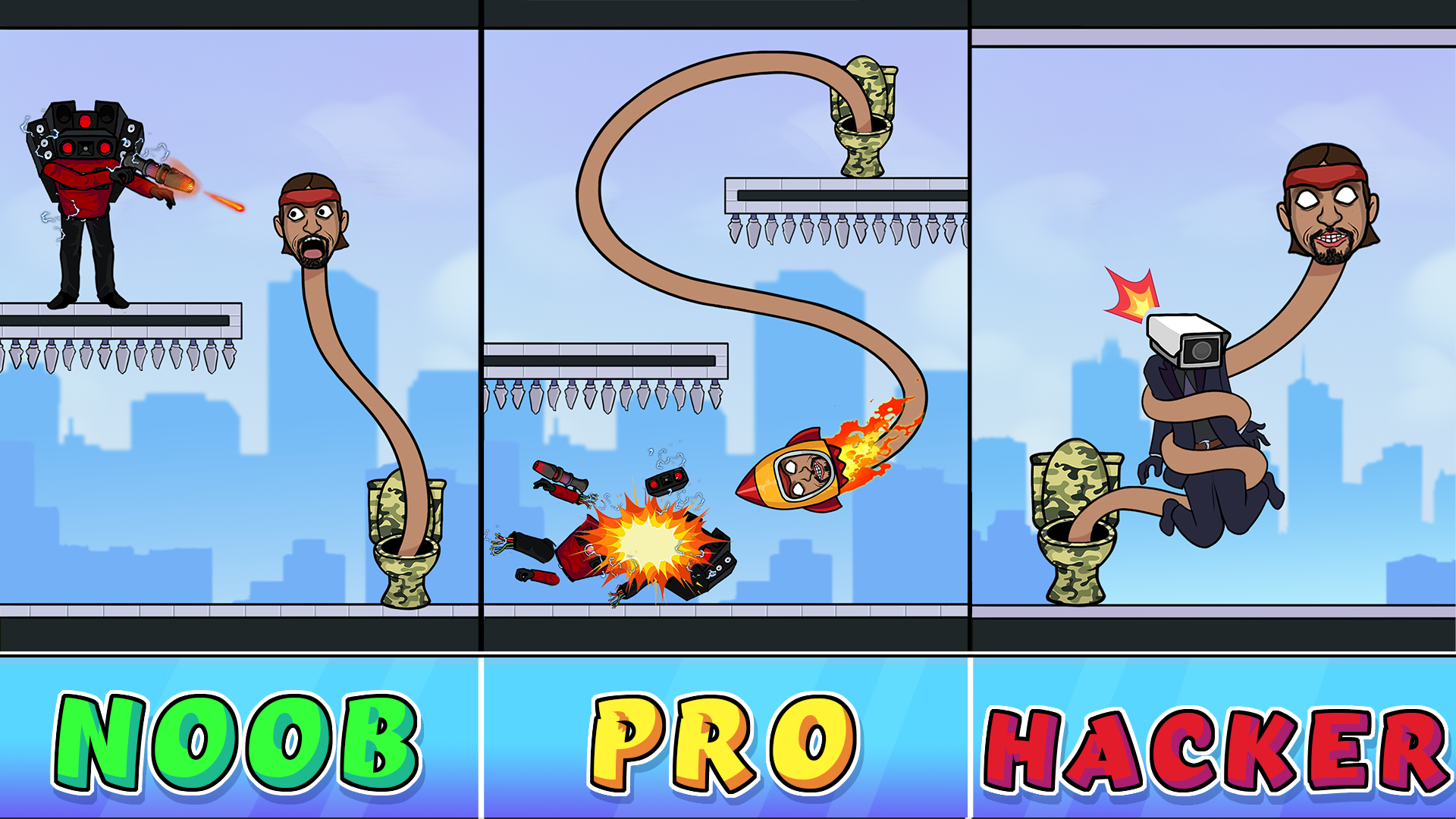 Skibidi Toilet: Move Head screenshot