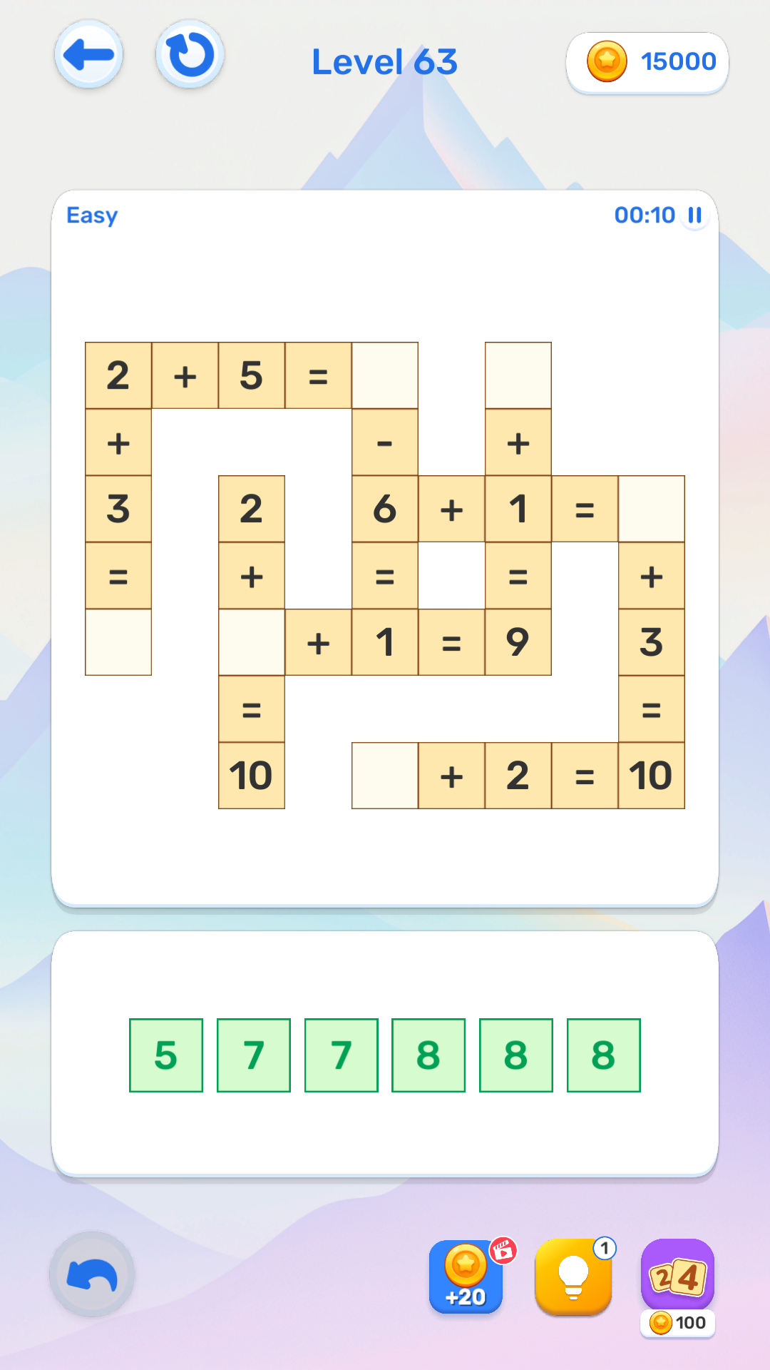 Math and Crossword: Numbers and arithmetics screenshot 8