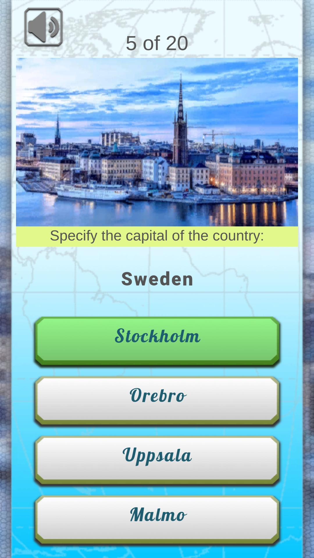 The capitals of the countries screenshot 4