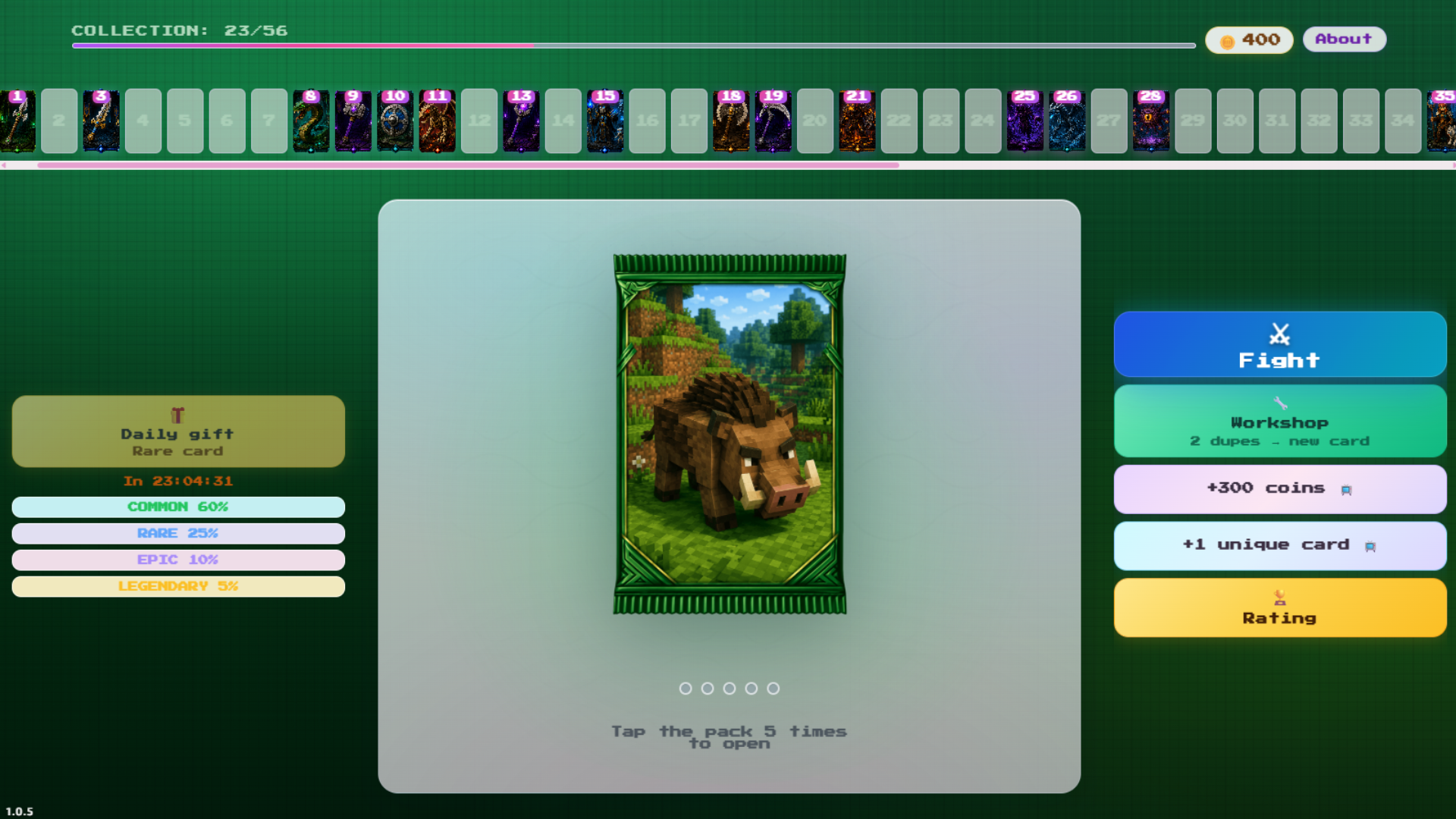 Survival and craft. Card collection online — screenshot 5