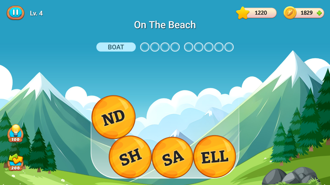 Wordfall screenshot