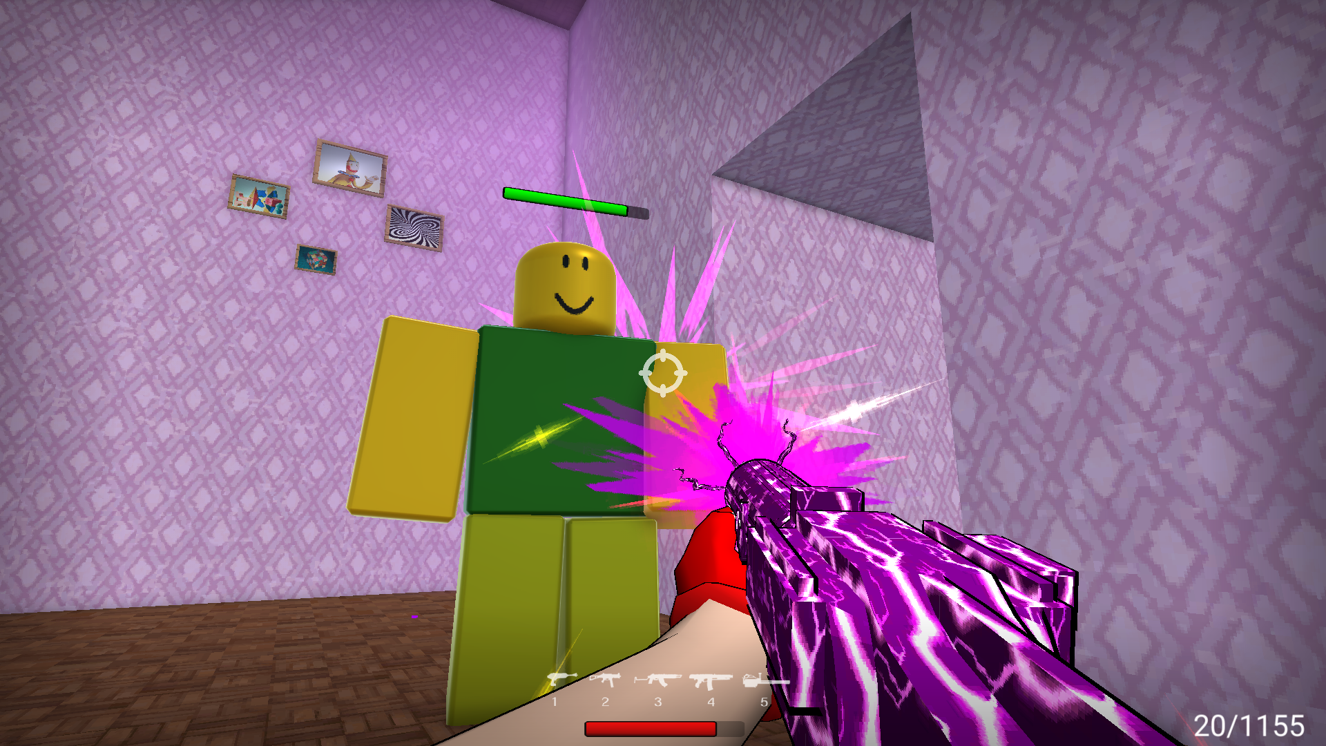 Obby Invasion at the Digital Circus. Shooter! screenshot