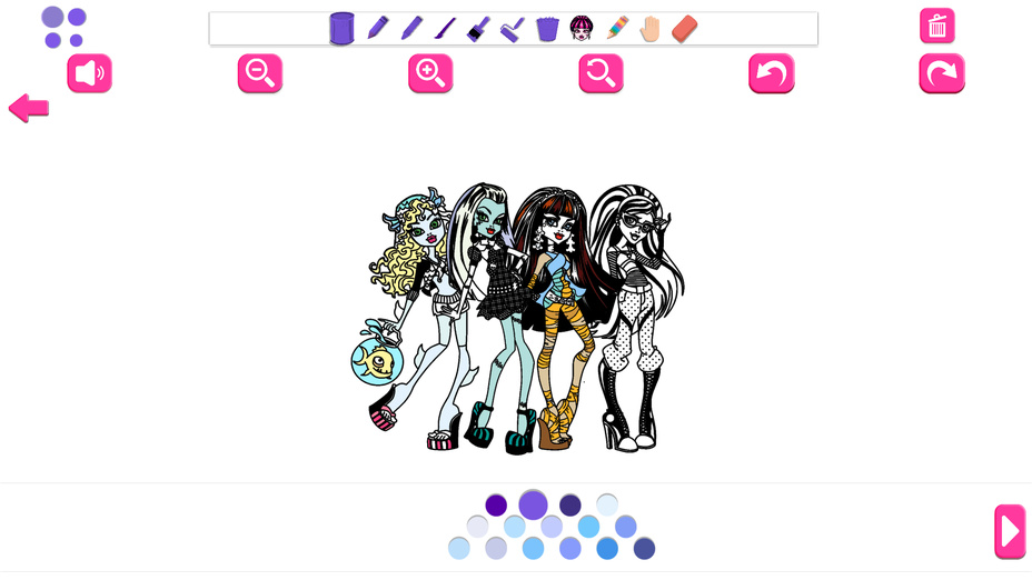 Ragazze Mostro: Colorare e Adesivi - Screenshot 3