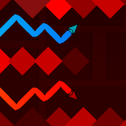 Geometry dash: dual wave-poster