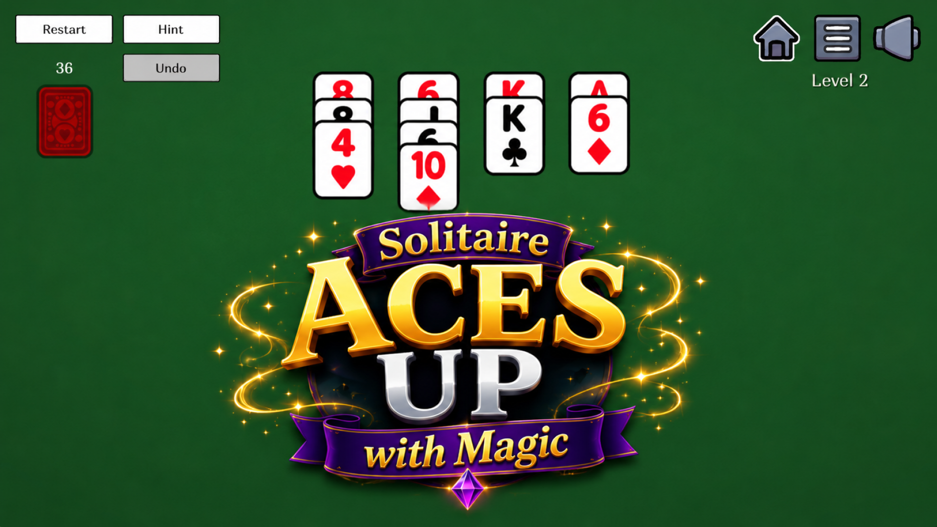 Solitaire Aces Up with Magic — screenshot 1
