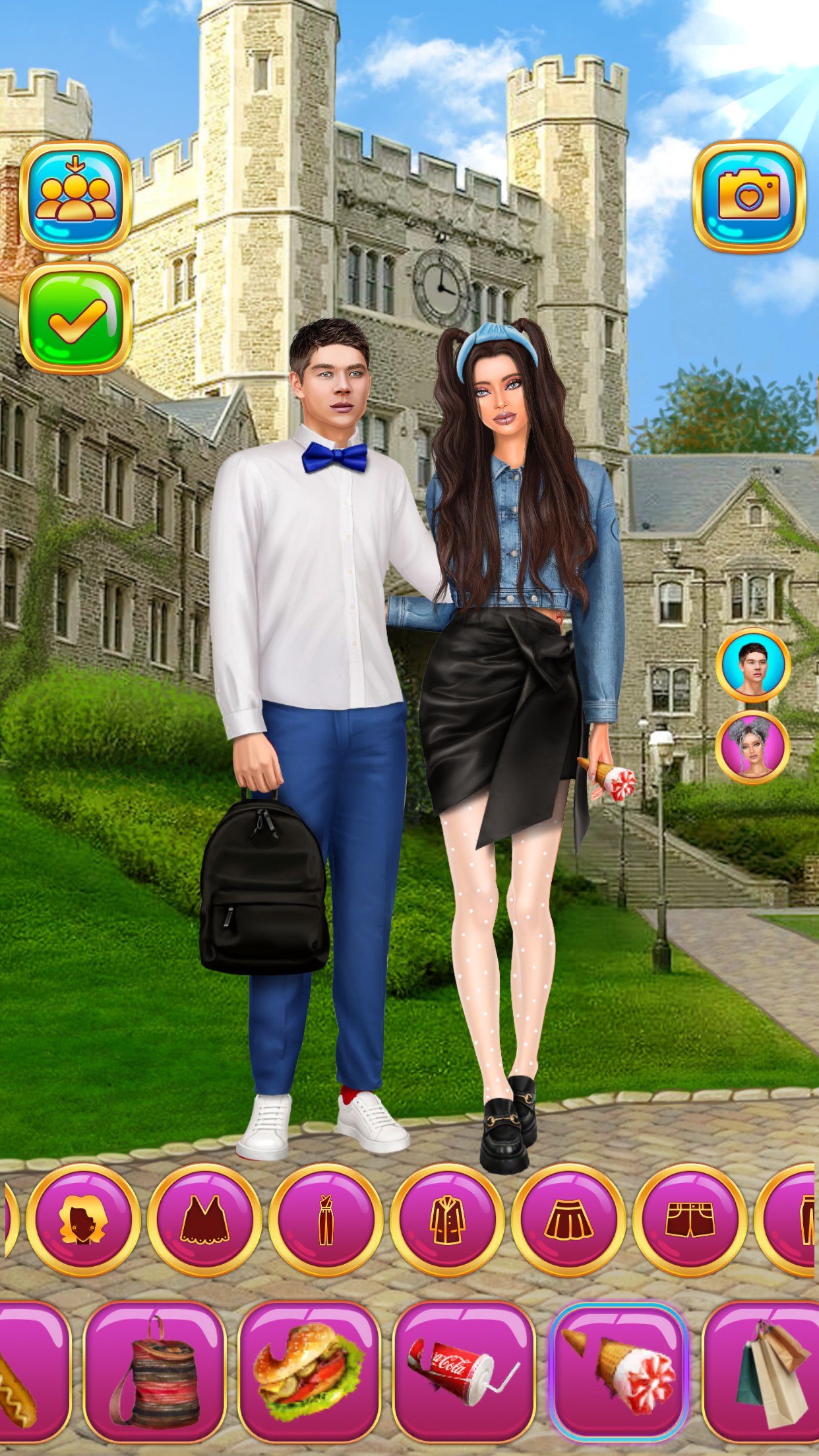 Rich College Couple Dress Up screenshot 11