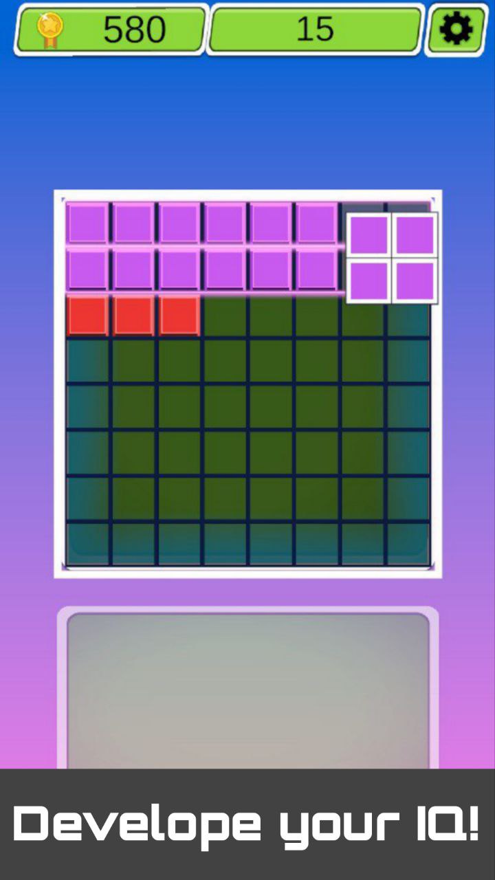A block puzzle. 9 in a row! screenshot 4