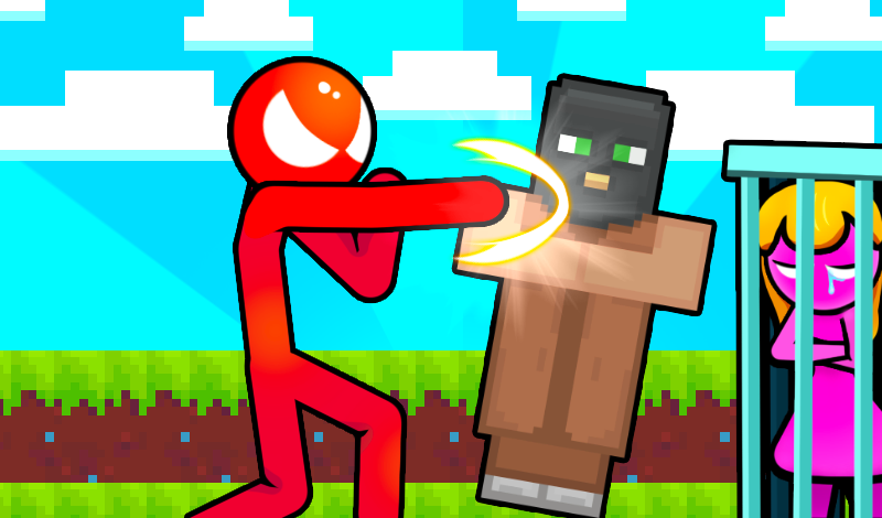 Stickman vs Villager: Save the Girl game cover