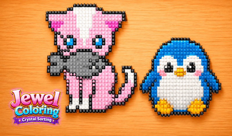 Jewel Coloring: Crystal Sorting game cover