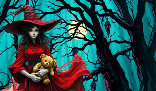 Find a pair. Help the young witch
