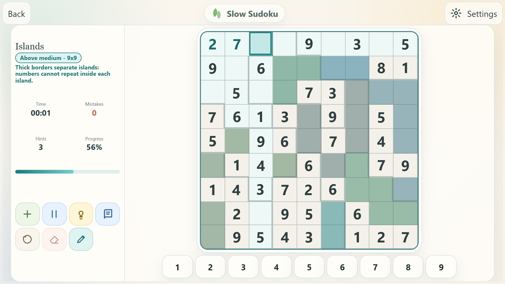 Slow Sudoku — screenshot 2