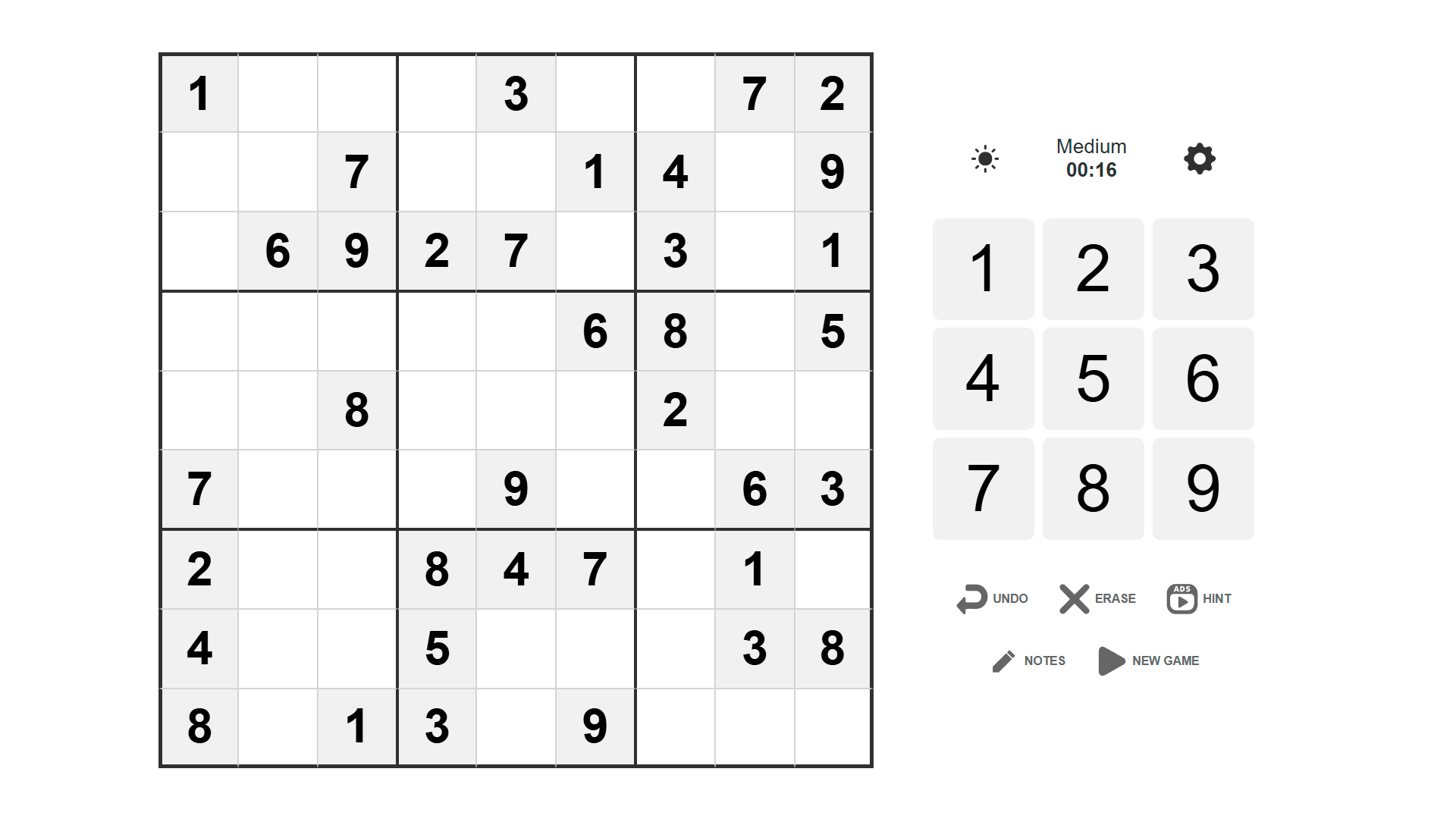 Classic Sudoku — screenshot 1