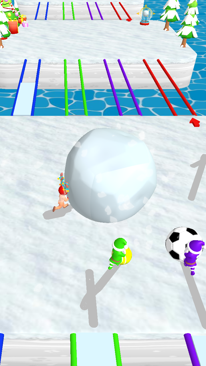 Snowball Bridge Rush 3D screenshot 6