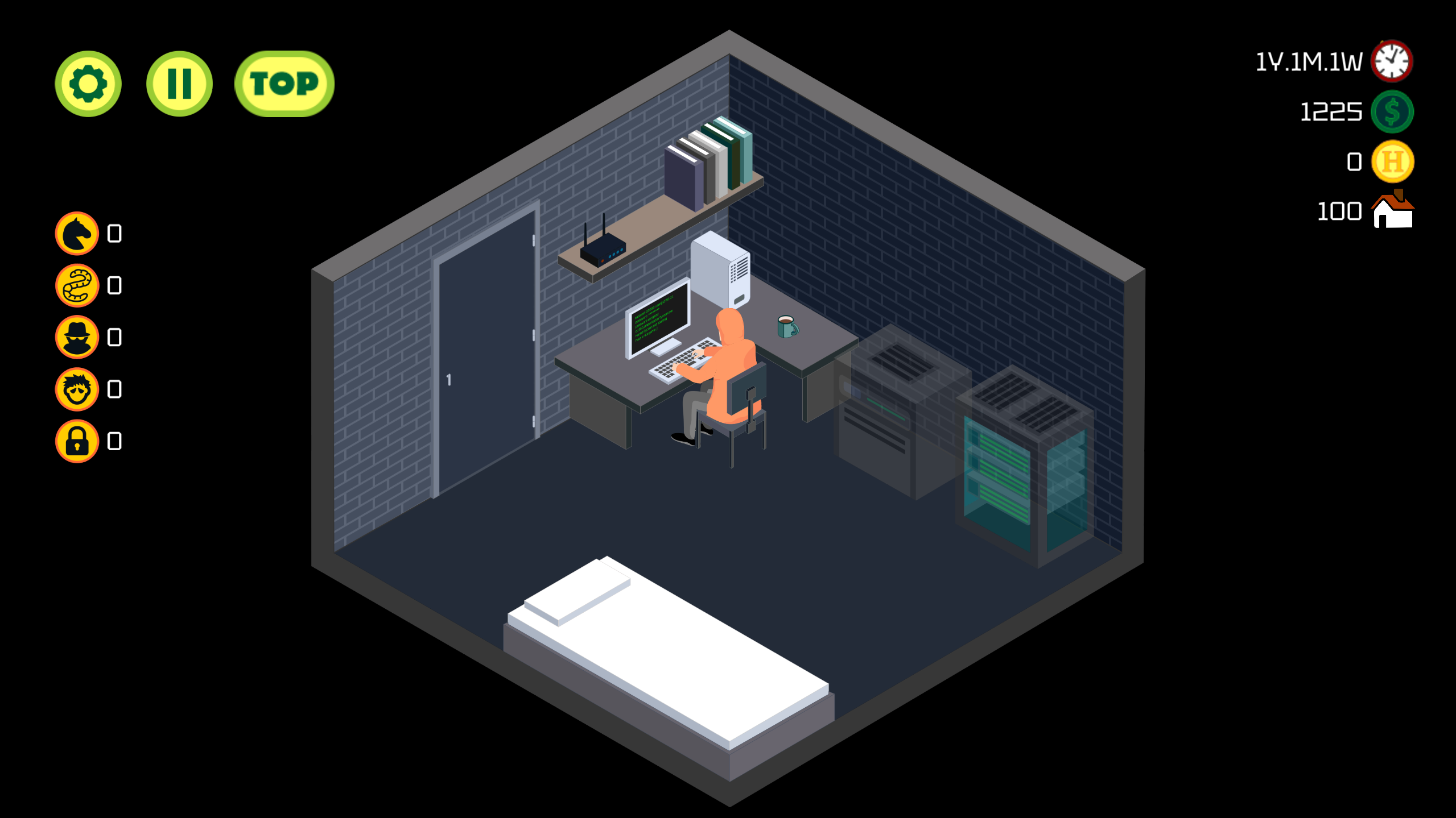 Hacker Tycoon - Симулятор хакера — screenshot 1