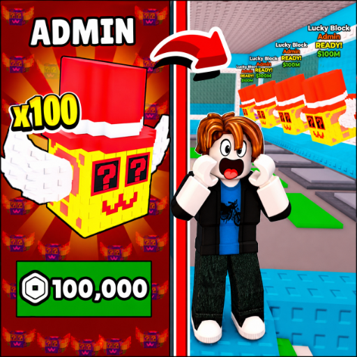 Admin's Luck: Free Roblux for Lucky Blocks icon