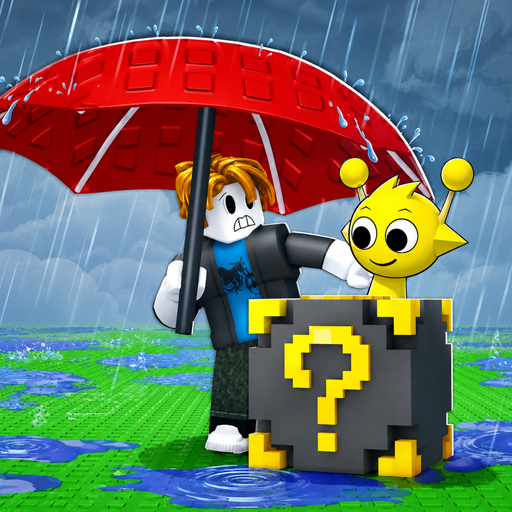 Escape Rain for Lucky Blocks! Online Sprunki 3D +1 icon