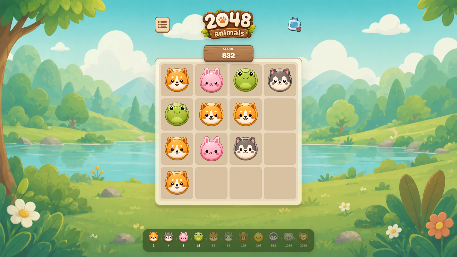 2048 Animals — screenshot 2
