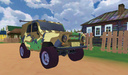 UAZ in Village