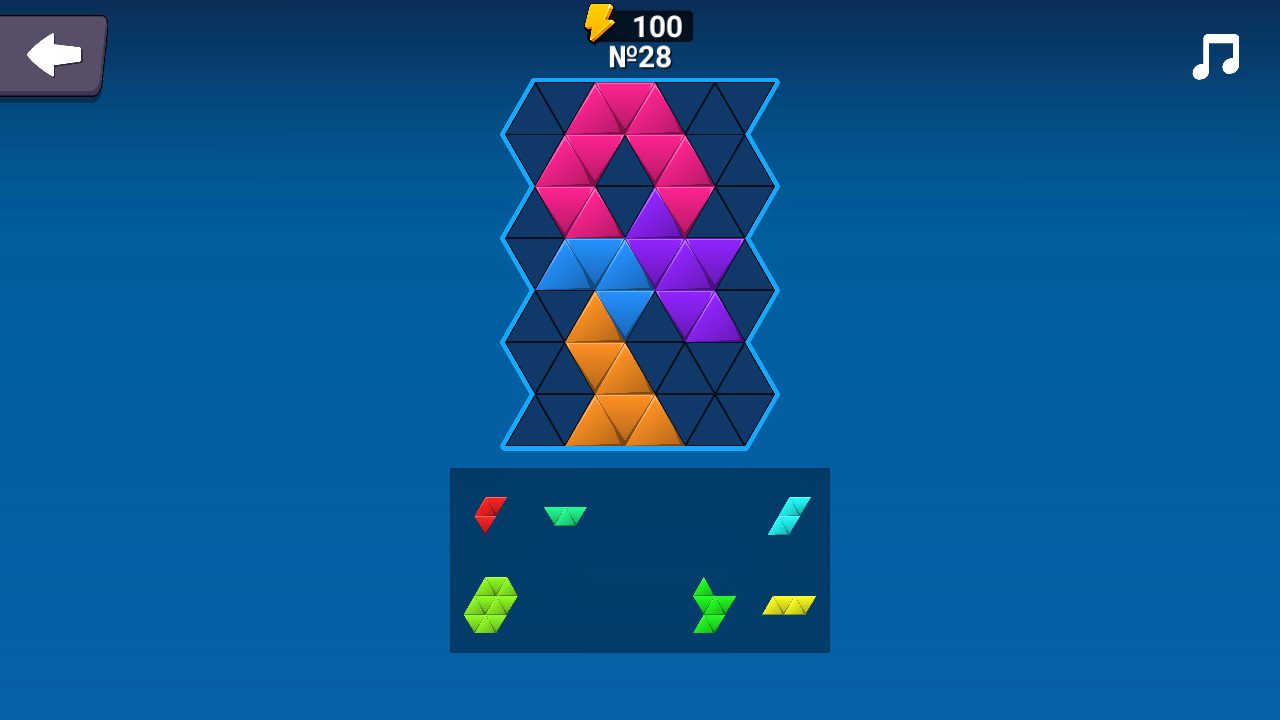 Mosaic: geometric shapes screenshot