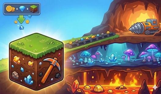 Square World: Deep Mine — trailer