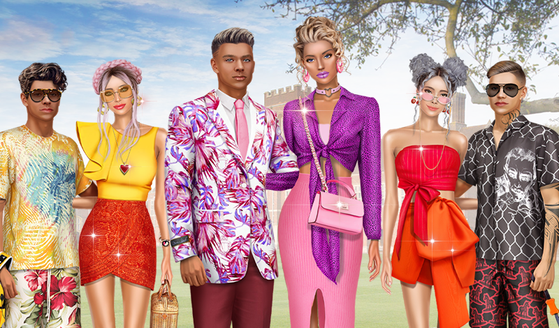 Rich College Couple Dress Up game cover