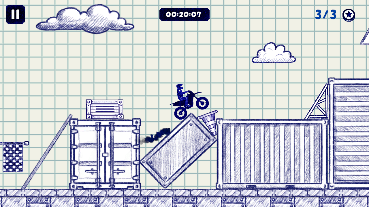Stunt Bike 2D Paper Race — screenshot 5