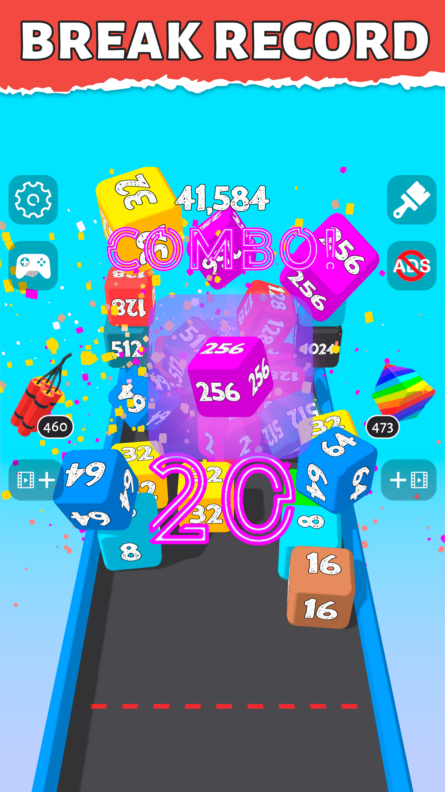2048 3D Dice: Cube Merge Puzzle screenshot 9