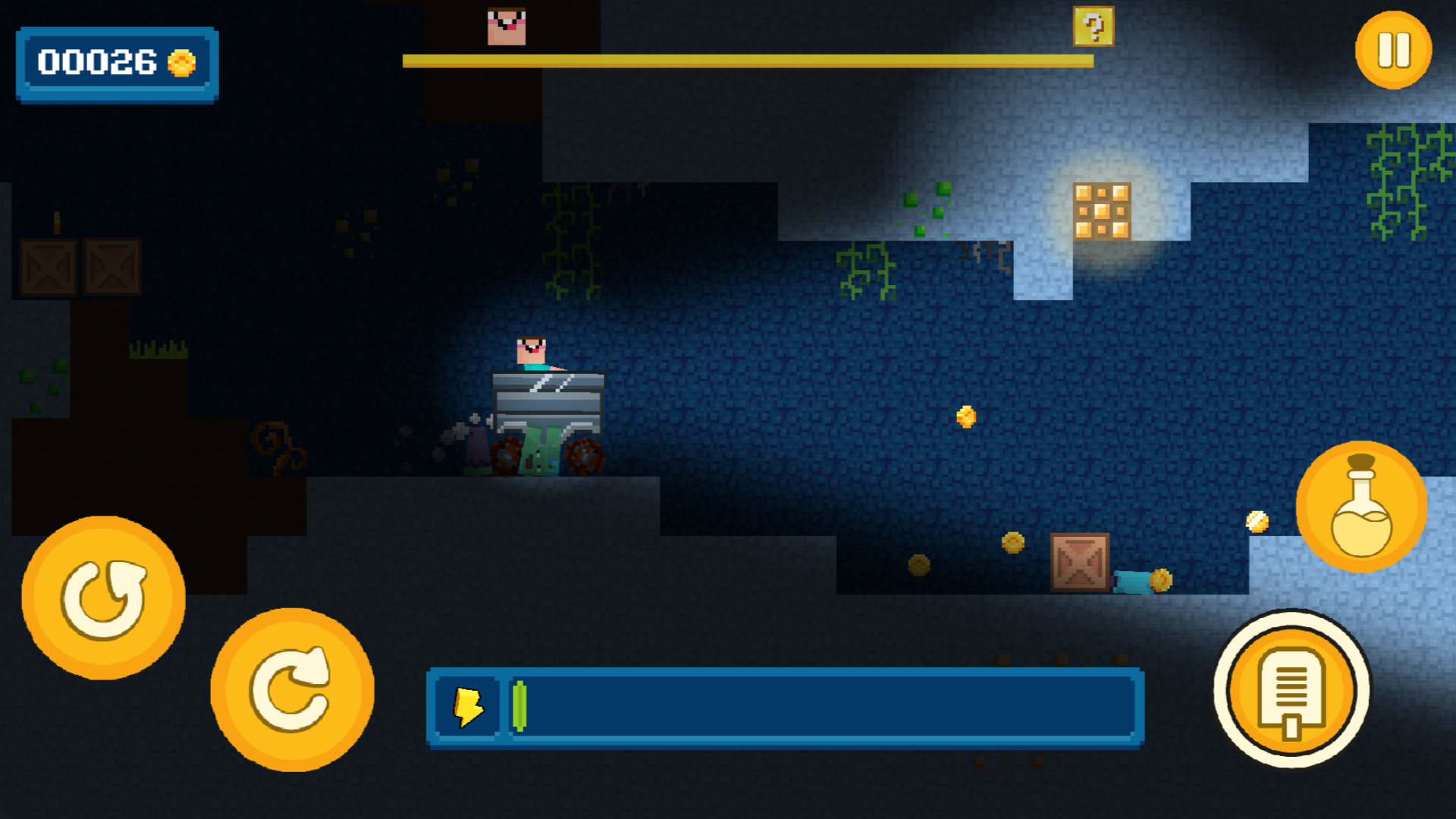 Noob and Herobrine vs Hacker: Adventure screenshot