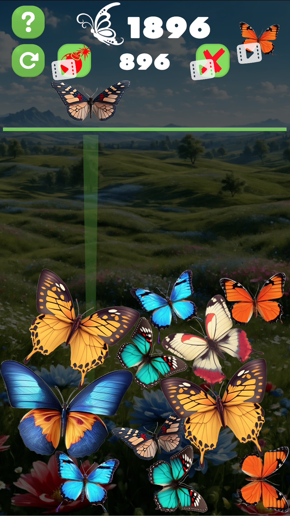 Butterfly: merge 2048 screenshot 4