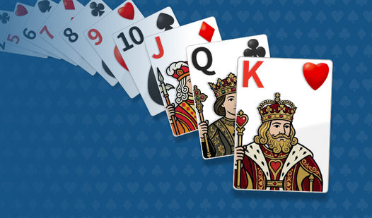 Пасьянс Косынка Крупные карты