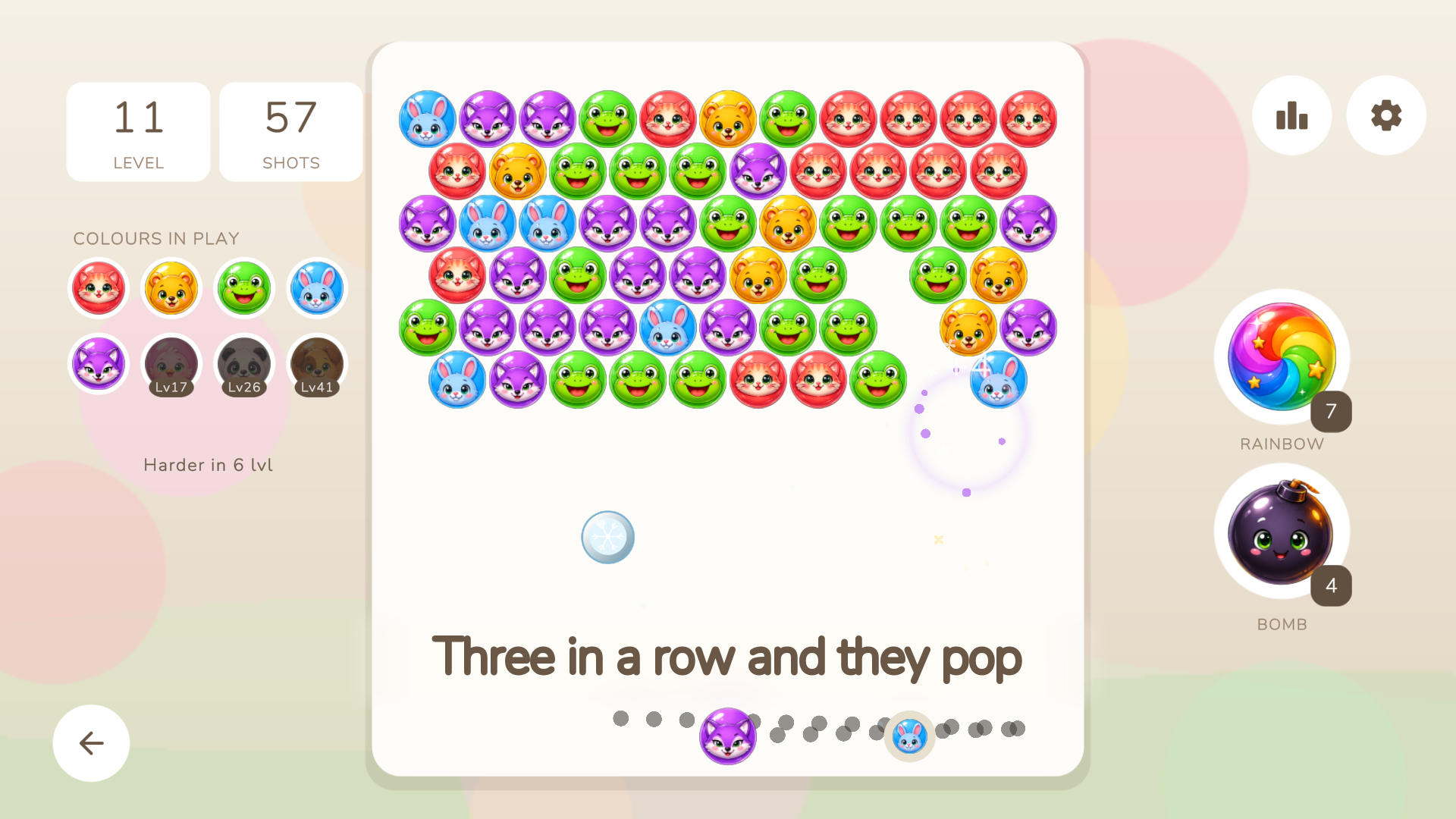 Bubble Shooter: Cozy Animals — screenshot 2