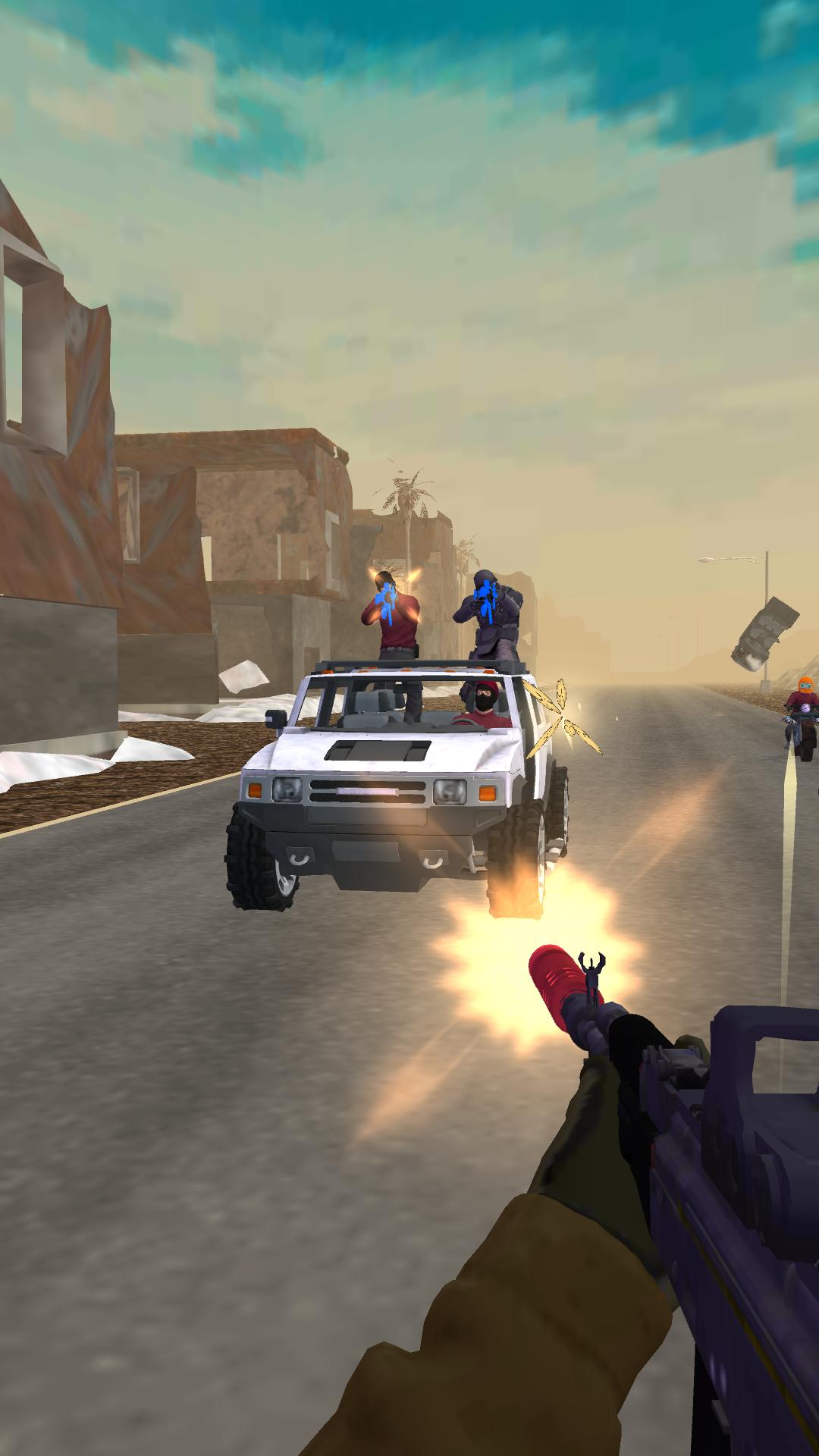 Godfather Road Chase: Realistic Shooter Guns screenshot 8
