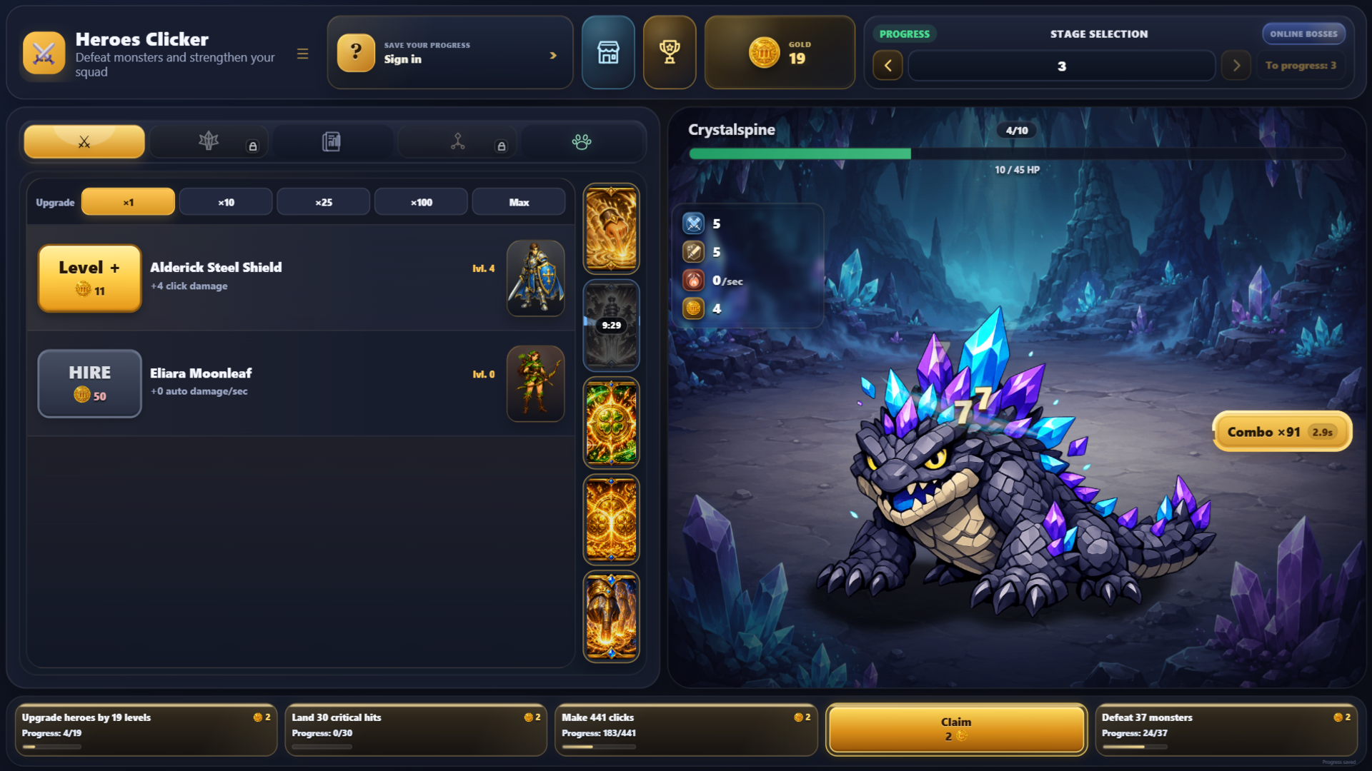 Heroes Clicker screenshot 2