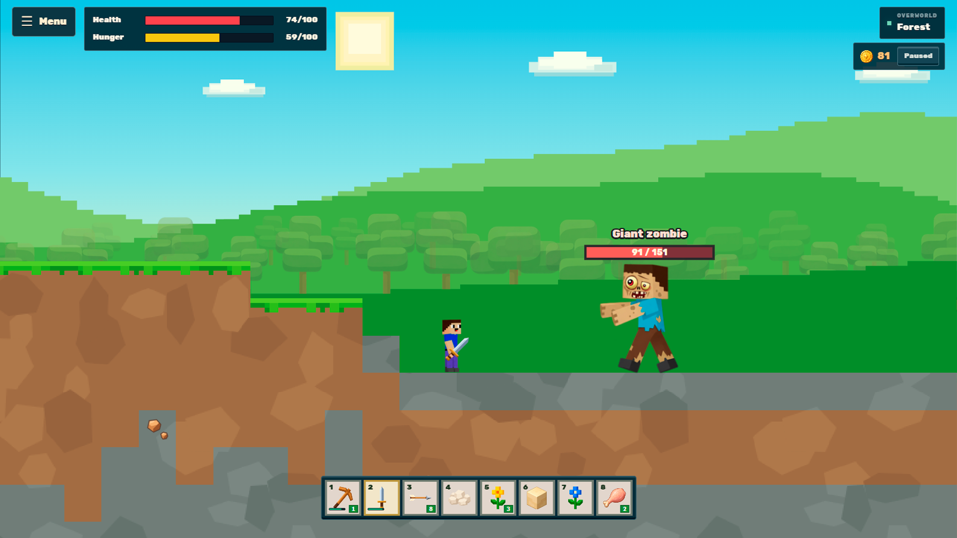 Noobik: Adventures in a 2D World screenshot 5