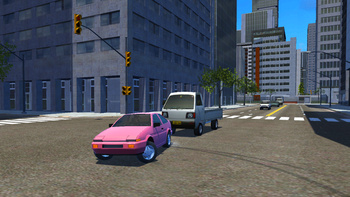 Online Car Destruction In A Big City