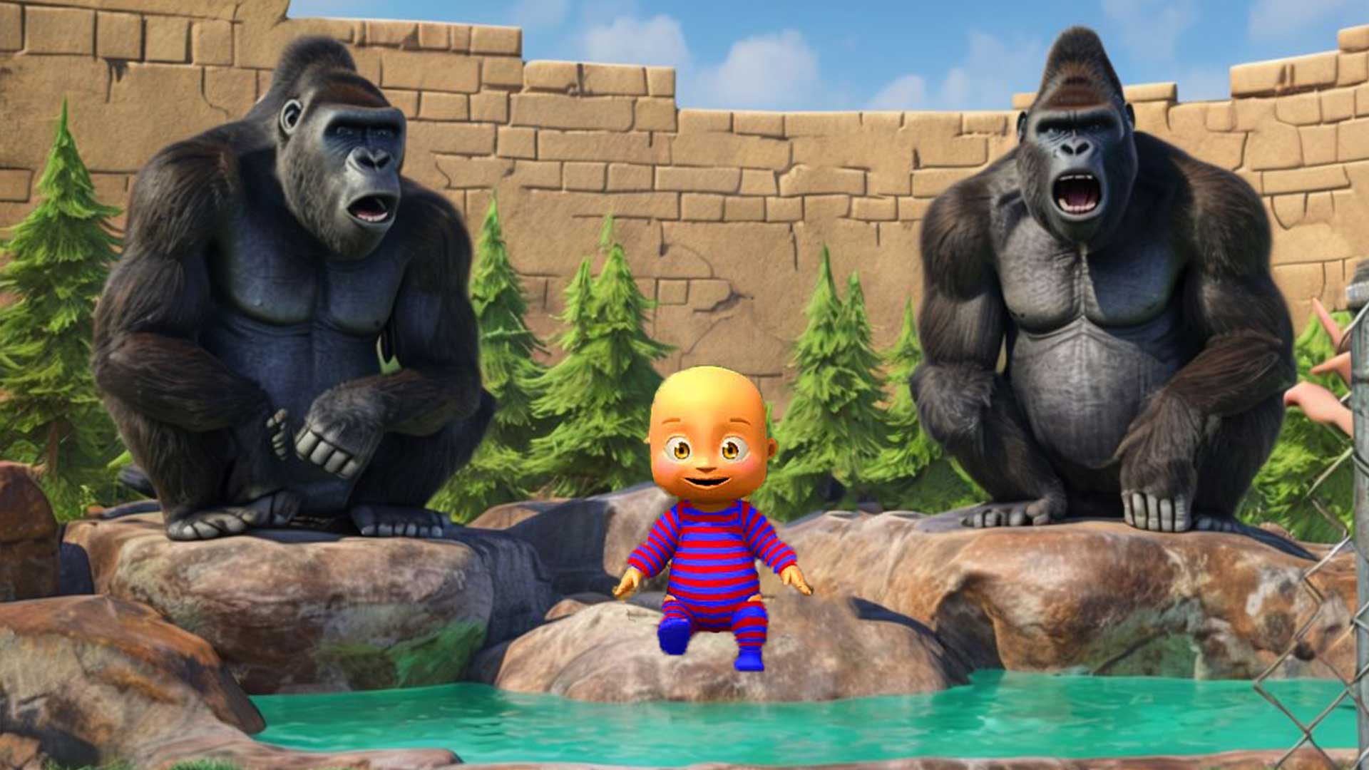 Naughty Baby 3D Daddy Zoo Fun — скриншот 2