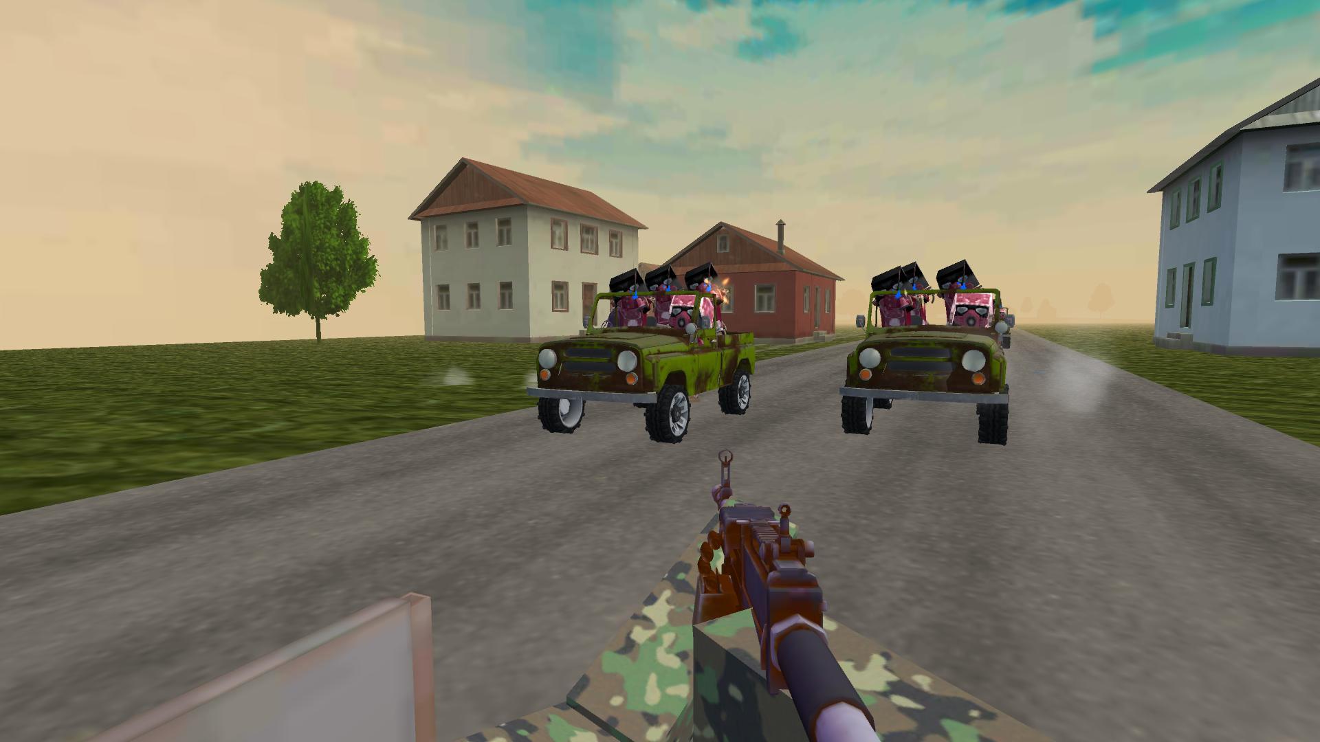 Obby: Shooter on Cars screenshot