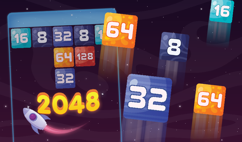 Space 2048 game cover